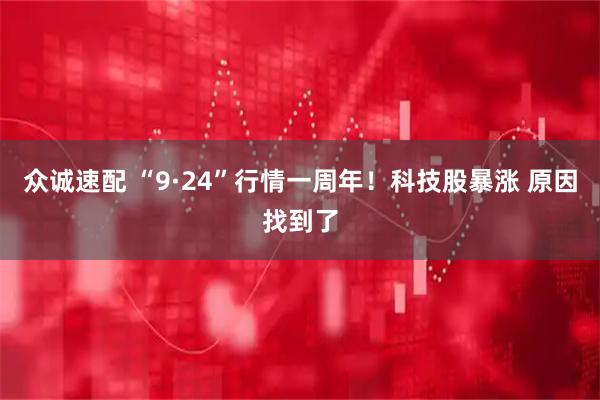 众诚速配 “9·24”行情一周年！科技股暴涨 原因找到了